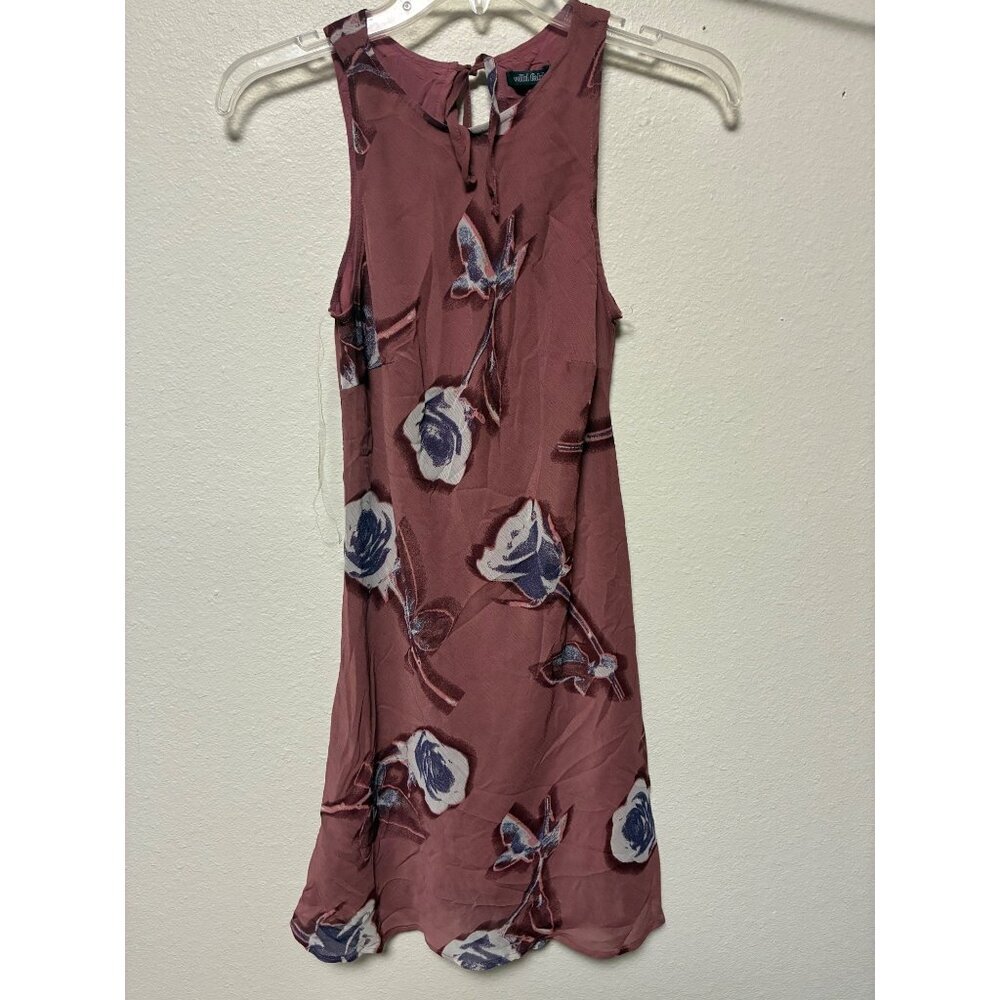 NWT Wild Fable Dress Retro Y2K Boho Lined Pink Size XXS